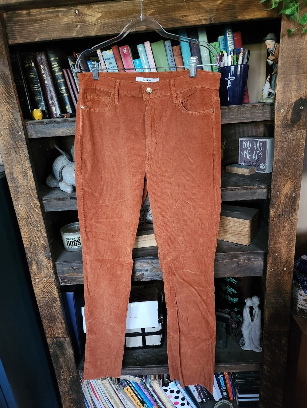Sam Edelman Womens Rust Corduroy Pants
